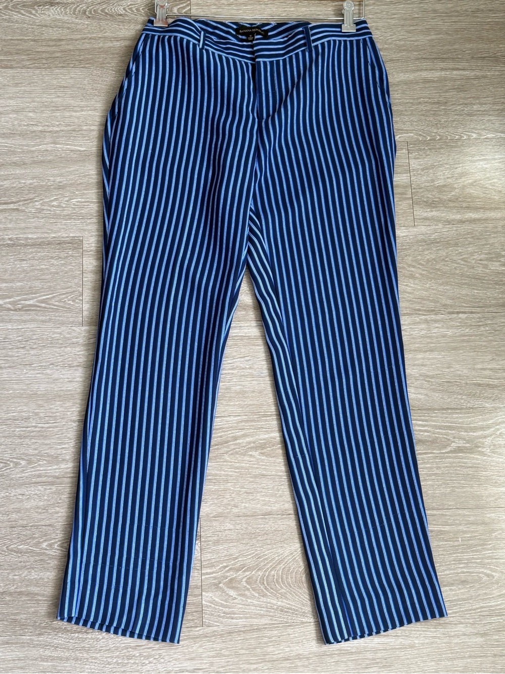 Banana Republic Blue Striped Pants